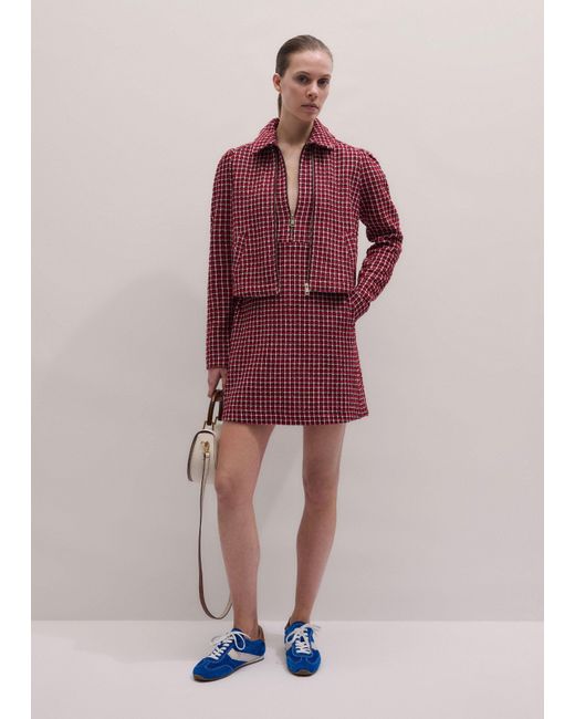 ME+EM Collared Fit And Flare Short Dress