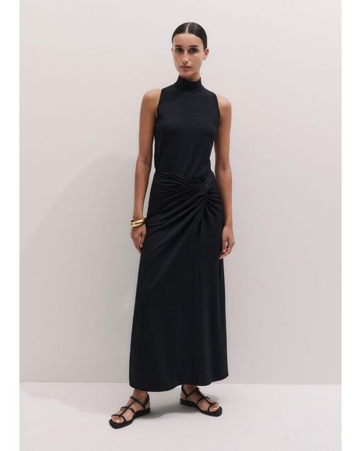 ME+EM Blue Knot Detail Maxi Skirt