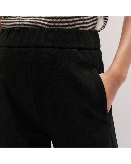 ME+EM Black Luxe Travel Tailoring Barrel-Leg Trouser