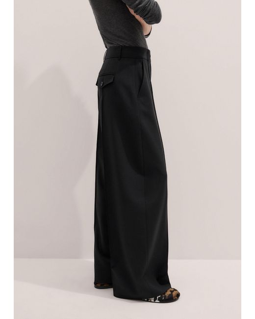 ME+EM White Pintuck Taper Trouser