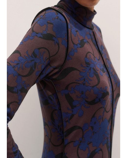 ME+EM Multicolor Moonlight Floral Print Maxi Dress
