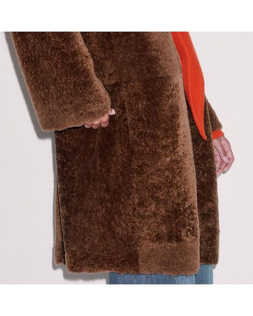ME+EM Multicolor Shearling Coat