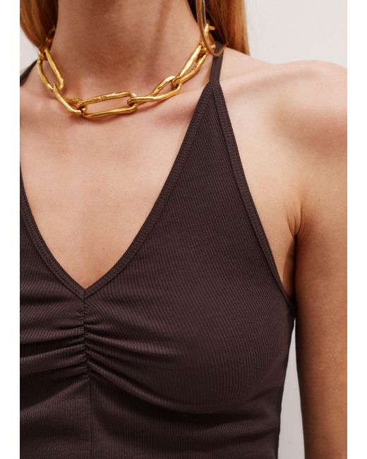 ME+EM Black Ultimate Halterneck Vest