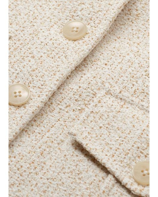 ME+EM Natural Bouclé Contour Jacket