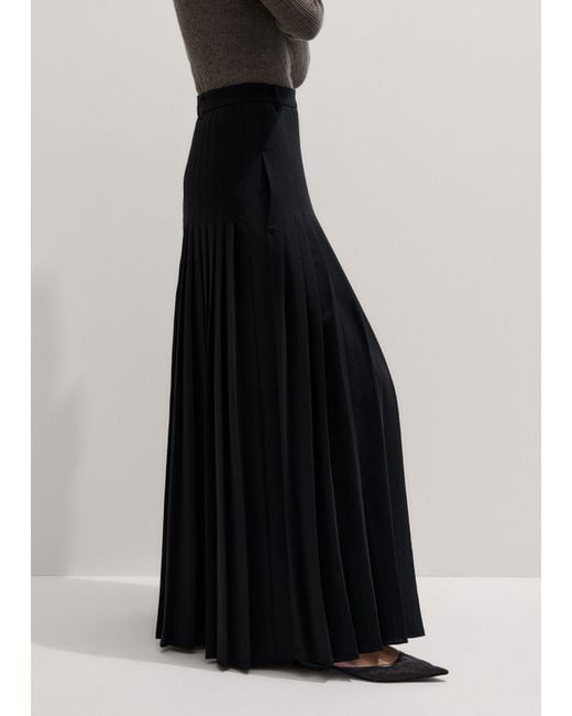 ME+EM Blue Dramatic Full Length Skirt