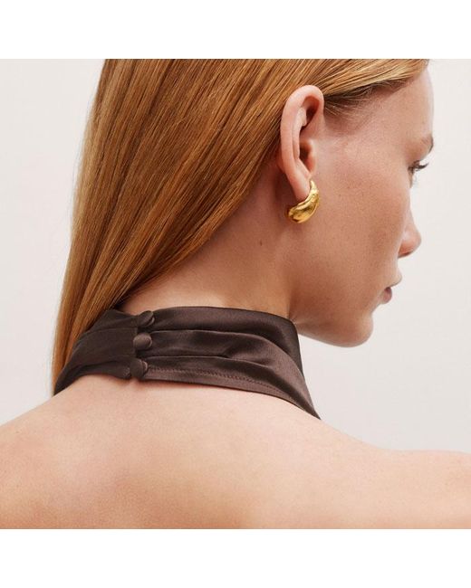 ME+EM Natural Halterneck Low Back Top