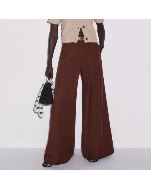 ME+EM Brown Chunky Cotton Button-Through Knit Tee