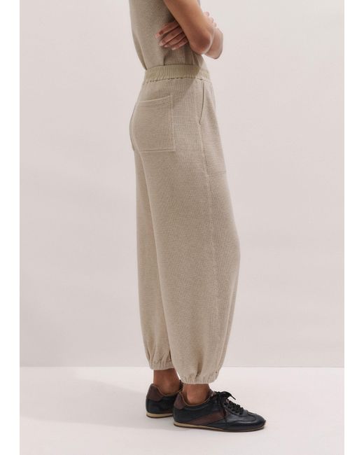 ME+EM Natural Relaxed Cuff Waffle Jogger
