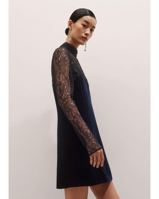 chinese dress ladies Already Know Lace Long Sleeve Mini Dress