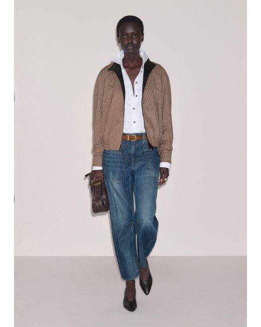 ME+EM Brown Tailored Bomber Jacket