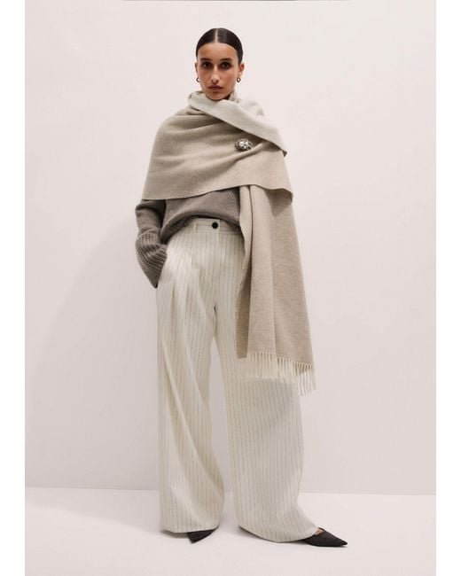 ME+EM Natural Cashmere Blend Travel Scarf