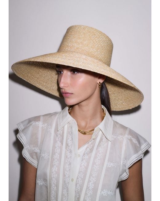 ME+EM Natural Maxi Straw Hat