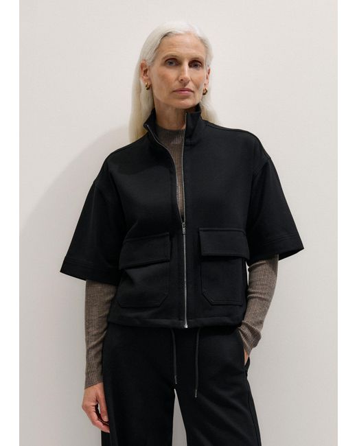 ME+EM Black Luxe Travel Tailoring Layering Jacket