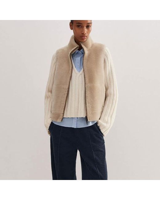ME+EM Blue Washed Cord Pull-On Pant