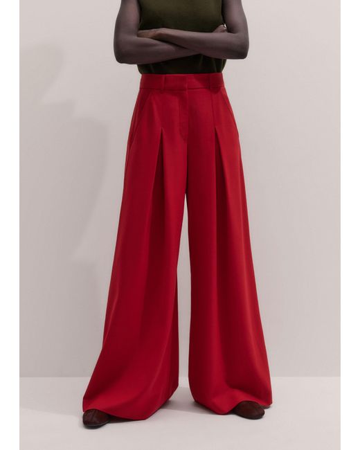 ME+EM Red Very Wide-Leg Pant