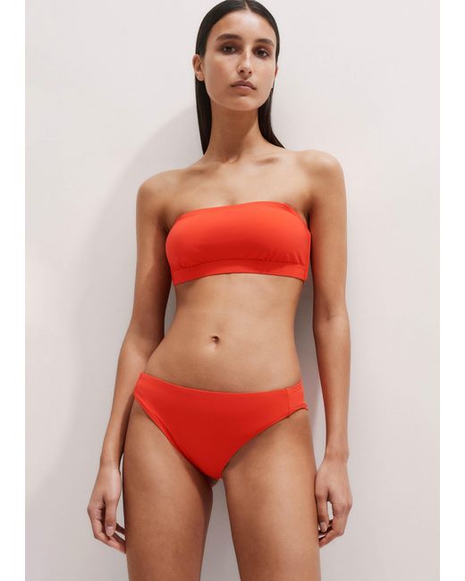 ME+EM Blue Square Neck Bikini Top