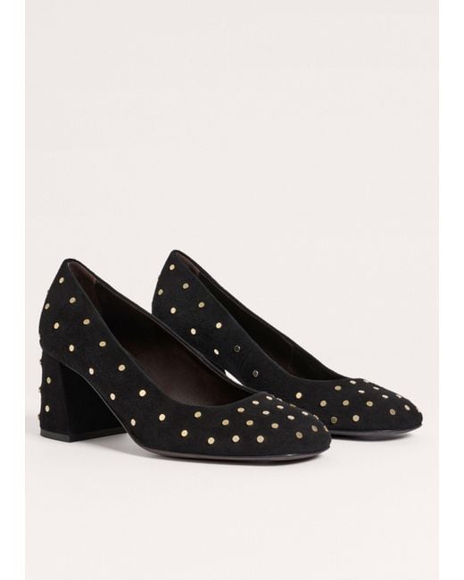 ME+EM Black Stud Block Heel