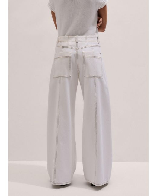 ME+EM Multicolor Relaxed Engineered Leg Jean