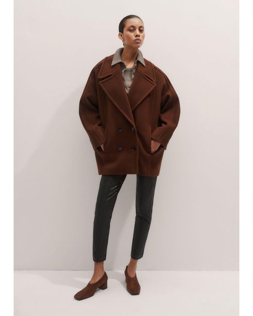 ME+EM Brown High Front Block Heel
