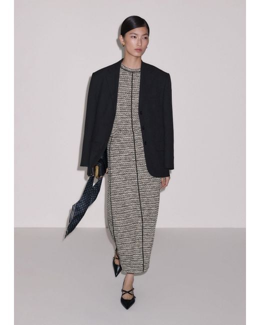 ME+EM Gray Soft Tweed Tee