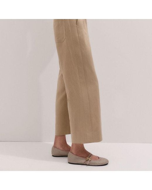 ME+EM Natural Straight Crop Trouser