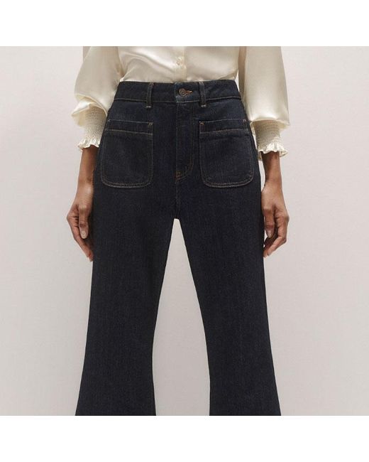ME+EM Blue Subtle Flare Jean