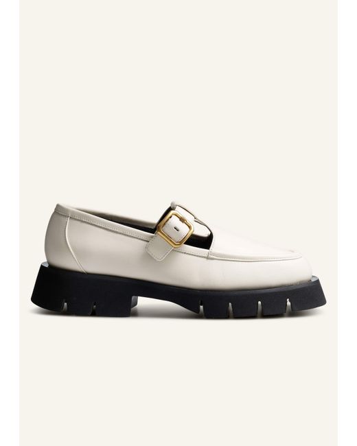 ME+EM Gray Classic Mary Jane Loafer