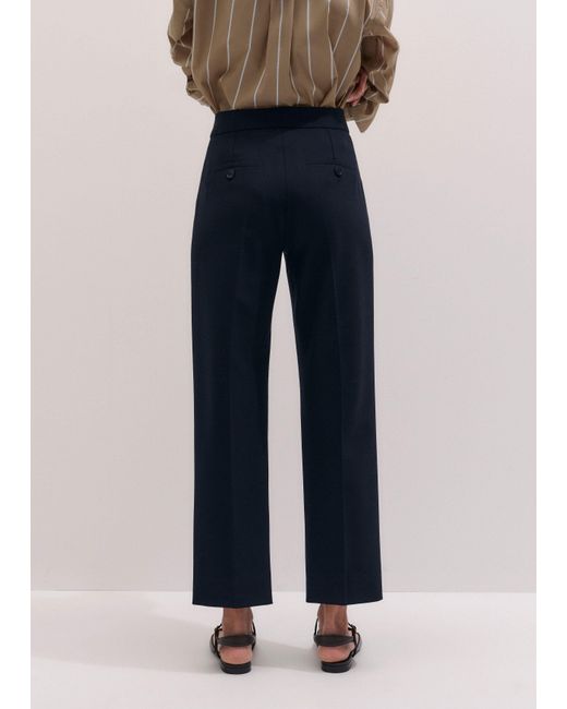 ME+EM Blue Slim Crop Forever Trouser