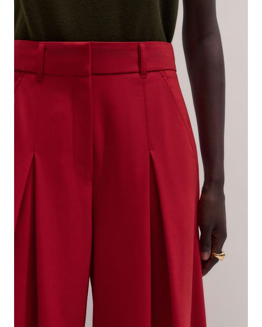 ME+EM Red Very Wide-Leg Pant