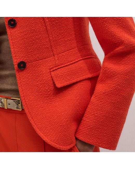 ME+EM Red Event Ready Corset Jacket