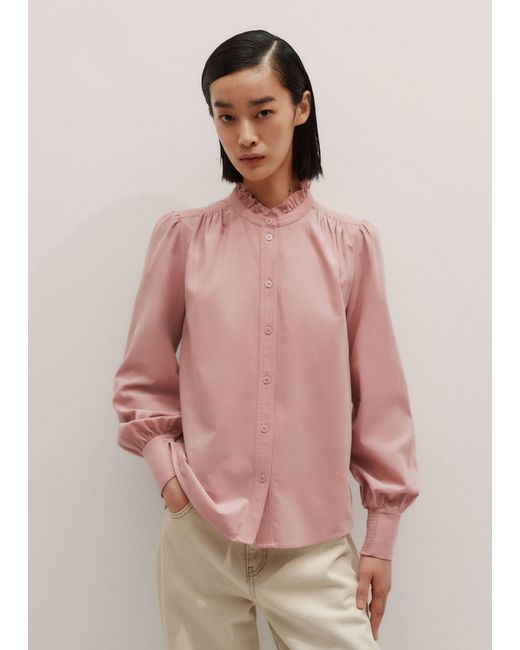 ME+EM Pink Super Soft Micro Cord Blouse