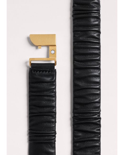 ME+EM White Ruched Elasticated Belt