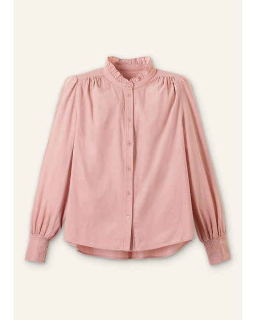 ME+EM Pink Super Soft Micro Cord Blouse
