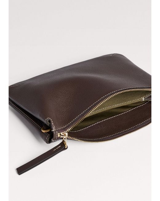 ME+EM Gray Double Pouch Crossbody