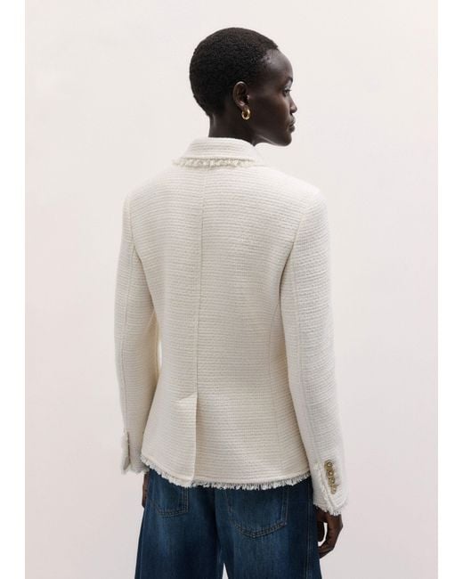 ME+EM Natural Textured Cardi Blazer
