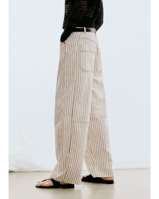 ME+EM White Extreme Tapered Jean