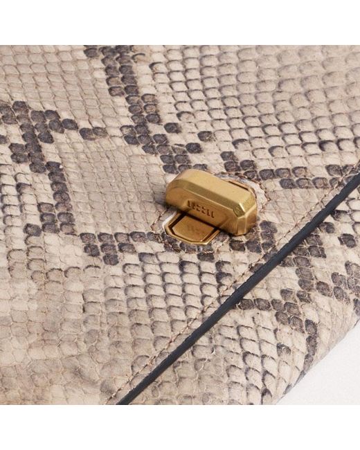 ME+EM Blue Snake Embossed Envelope Clutch-Off