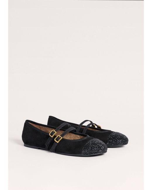ME+EM White Crystal Round Toe Ballerina