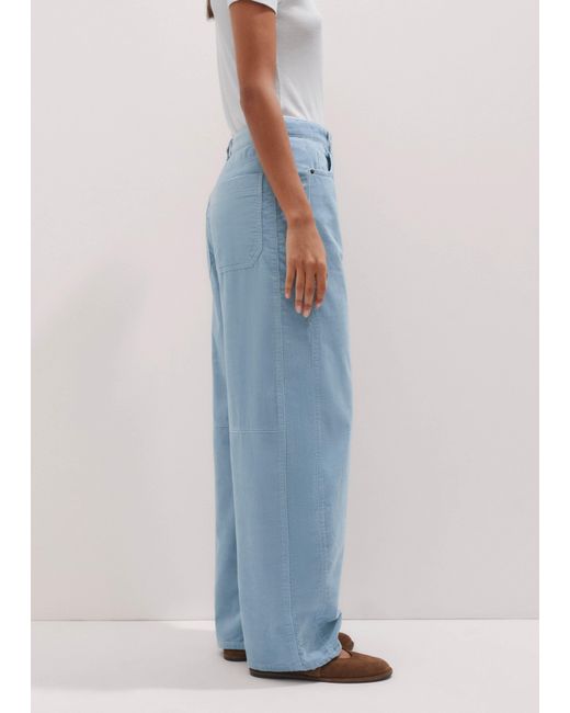 ME+EM Blue Washed Cord Extreme Seam Pant