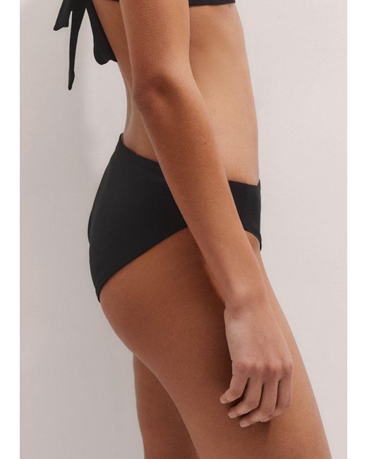ME+EM Brown Adjustable-Rise Bikini Bottom