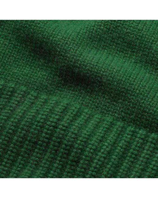 ME+EM Green Cashmere High Neck Statement Jumper