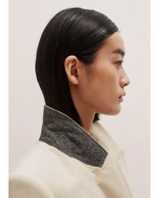 ME+EM Natural Luxe Cord Sharp Shoulder Blazer