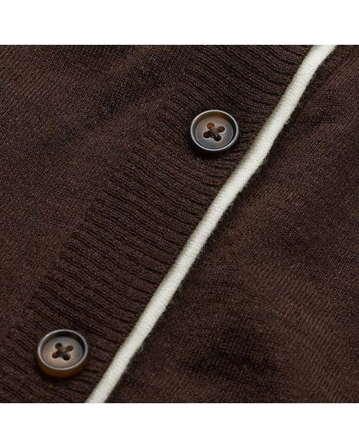 ME+EM Multicolor Barely There Contrast Slim Cardigan