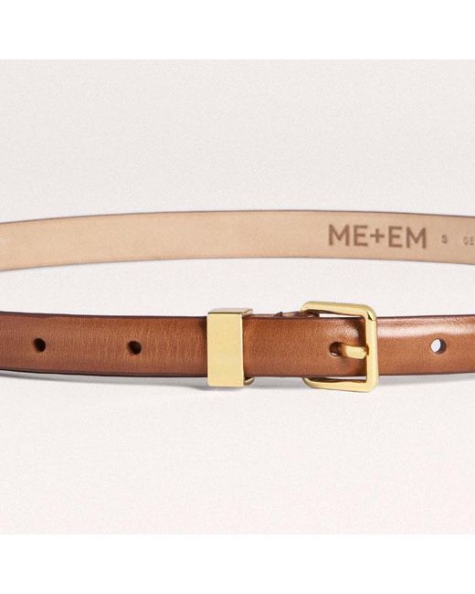 ME+EM Natural Skinny Belt