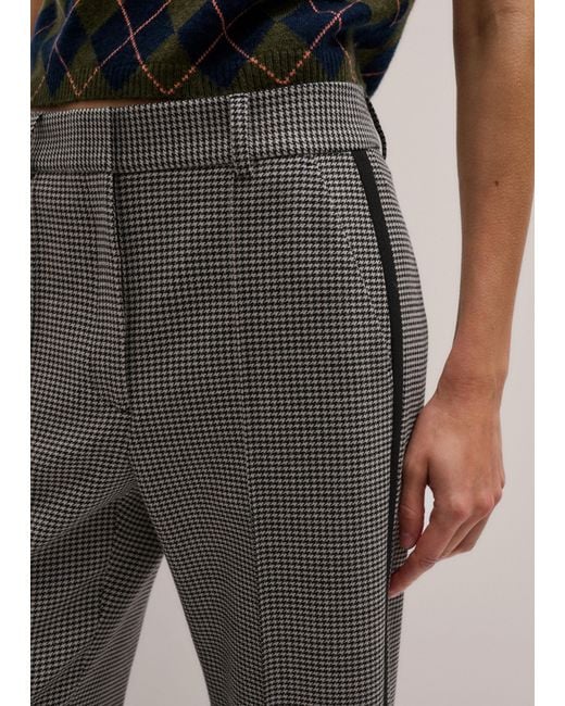 ME+EM Gray Straight Crop Trouser