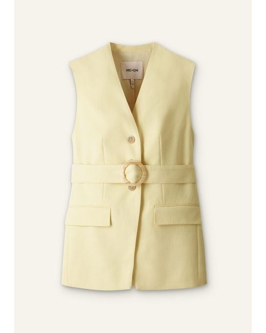 ME+EM Natural Longline Vest