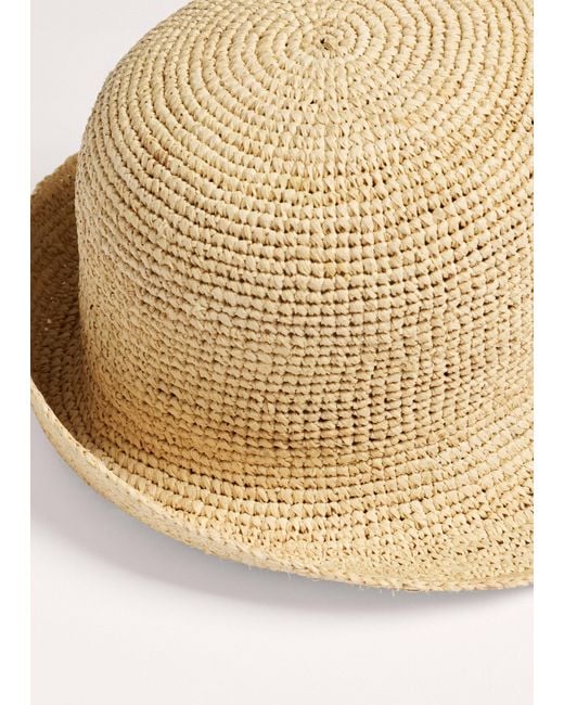 ME+EM Natural Raffia Hat