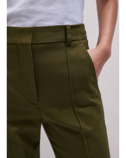 ME+EM Green Slim Crop Pant