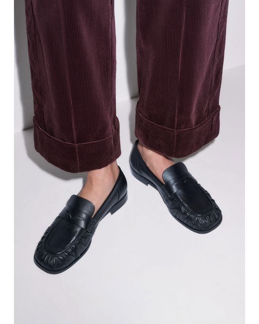ME+EM Purple Straight Crop Pant