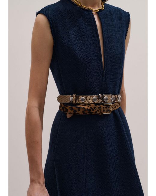 ME+EM Blue Desk-To-Dinner Fit And Flare Maxi Dress